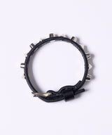 AIVER 1連スタッズレザーバングル