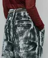 AIVER ペンキ加工バギーデニム