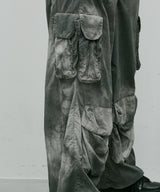 AIVER ムラ染めナイロンカーゴパンツ