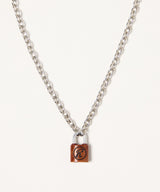 TSUGE×AIVER ウッドパドロックネックレス