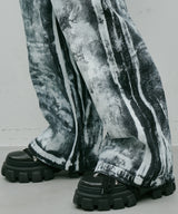 AIVER ペンキ加工バギーデニム