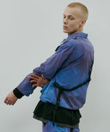 AIVER ムラ染めナイロンボンテージブルゾン