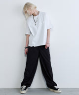 AIVER 30/2ウォッシュ天竺ガゼットポケットコンパクトS/S TEE