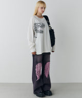 AIVER レックス刺繍L/S TEE