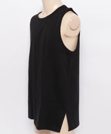 AFF AIVER 20/-シルケット天竺サイドスリットロングタンクトップ