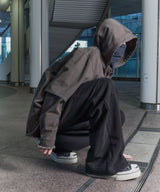 model:H178 B80 W68 H90 着用サイズ:MEDIUM (ブラック)