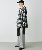 【一部予約】AIVER レイヤードオンブレチェックシャツ