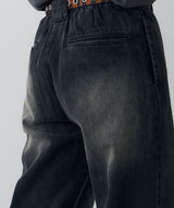 AIVER オーバーダイフレアデニム