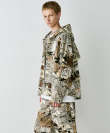 PALEDUSK×AIVER カモボロ3WAYフードシャツ