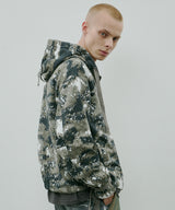 AIVER カモフラージュフルジップパーカー