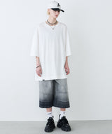 AIVER 16/‐ウォッシュ天竺モンスターS/S TEE