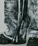 AIVER ペンキ加工バギーデニム