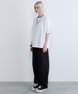 AIVER 30/2ウォッシュ天竺ガゼットポケットコンパクトS/S TEE