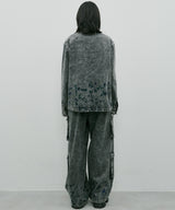 AIVER 硫化ペイントデニムシャツジャケット