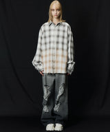 【ONLINE STORE先行予約】AIVER グラデーションブリーチオンブレチェックシャツ