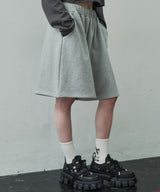 AIVER スウェットワイドバギーショートパンツ
