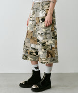 PALEDUSK×AIVER カモボロワイドクォーターパンツ