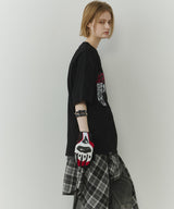 AIVER カットオフパッチS/S TEE