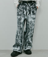 model:H186 B88 W70 H90 着用サイズ:MEDIUM (ブラック×ホワイト)