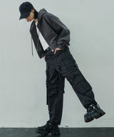 AIVER ヘビーウエイトクロップドフルジップパーカー