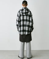 【一部予約】AIVER レイヤードオンブレチェックシャツ