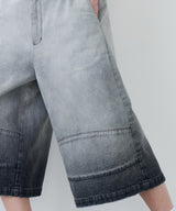 【予約】AIVER フェードブリーチクォーターデニムパンツ