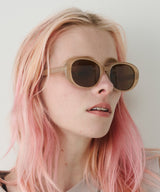 オーバルサングラス