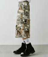 PALEDUSK×AIVER カモボロワイドクォーターパンツ