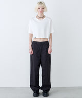 AIVER 16/-ウォッシュ天竺クロップドS/S TEE