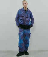 AIVER ムラ染めナイロンボンテージブルゾン