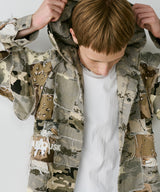 PALEDUSK×AIVER カモボロ3WAYフードシャツ