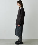 AIVER ナンバリングラグランニットポロ