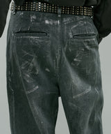 AIVER ペンキ加工バギーデニム