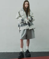 AIVER スウェットワイドバギーショートパンツ