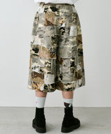 PALEDUSK×AIVER カモボロワイドクォーターパンツ