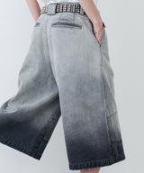 【予約】AIVER フェードブリーチクォーターデニムパンツ
