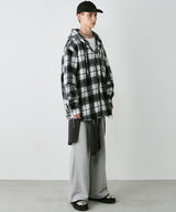 【一部予約】AIVER レイヤードオンブレチェックシャツ