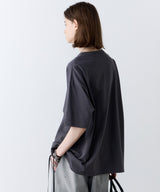 AFF AIVER 16/-ウォッシュ天竺スキッパーS/S TEE