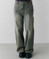 AIVER オーバーダイフレアデニム