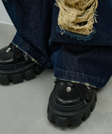 AIVER オーバーダイバギーダメージデニム