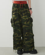 AIVER カモレイヤードカーゴパンツ