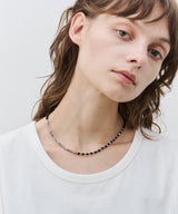 AFF AIVER 天然石カットビーズネックレス MADE IN JAPAN