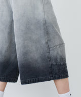 【予約】AIVER フェードブリーチクォーターデニムパンツ