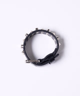 AIVER 3連スタッズレザーバングル