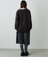 AIVER ナンバリングラグランニットポロ