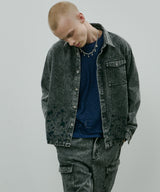 AIVER 硫化ペイントデニムシャツジャケット