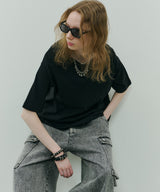 AFF AIVER 16/-ウォッシュ天竺コンパクトルーズS/S TEE