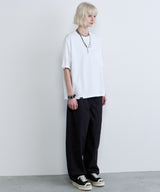 AIVER 30/2ウォッシュ天竺ガゼットポケットコンパクトS/S TEE