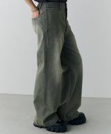 AIVER オーバーダイフレアデニム