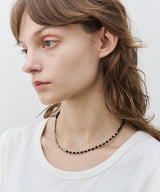 AFF AIVER 天然石カットビーズネックレス MADE IN JAPAN